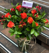 Florero de 12 rosas