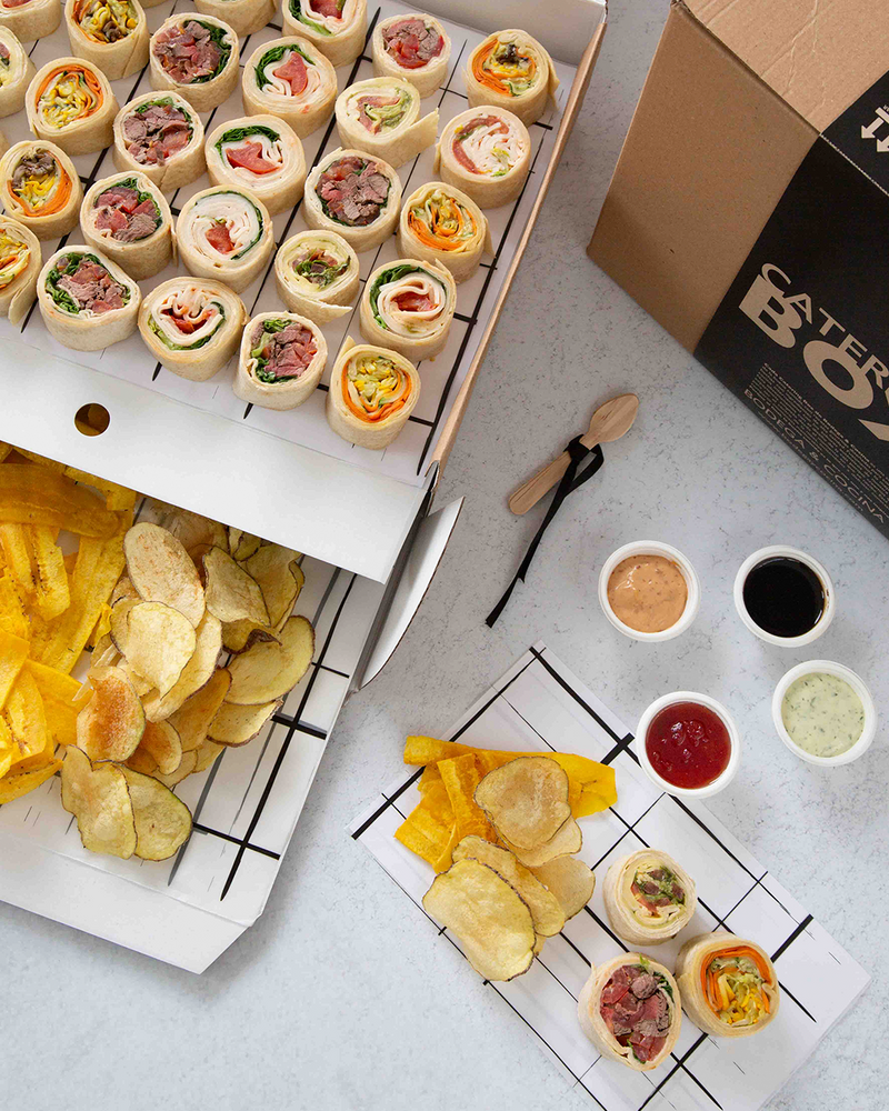 Premium Wraps & Chips Box para 10 personas